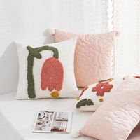 Pastoral Plant Solid Color Polyester Pillow Cases main image 1