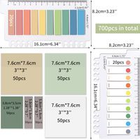 1 Set Solid Color Learning Pet Casual Sticky Note sku image 5