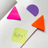 1 Set Solid Color Learning Pet Cute Sticky Note main image 3