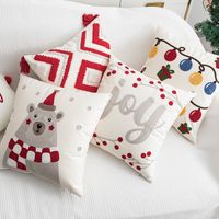 Casual Cute Letter Bear Solid Color Polyester Pillow Cases main image 5