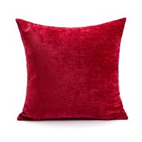 Casual Retro Forma De Corazón Caramelo Color Sólido Poliéster Arrojar La Almohada Fundas De Almohada sku image 2