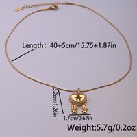 Hip-hop Punk Heart Shape Stainless Steel Copper 18k Gold Plated Zircon Pendant Necklace In Bulk main image 2