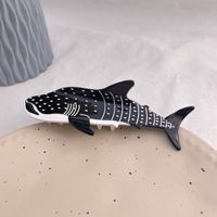 Women's Vacation Marine Style Shark Whale Acetic Acid Sheets Hair Claws sku image 5