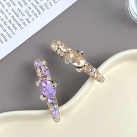 Women's Elegant Geometric Alloy Plating Inlay Rhinestones Hair Clip main image 3