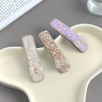 Women's Cute Classic Style Bear Alloy Inlay Artificial Crystal Artificial Pearls Hair Clip main image 1