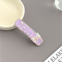 Women's Cute Classic Style Bear Alloy Inlay Artificial Crystal Artificial Pearls Hair Clip sku image 2
