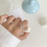 Simple Style Commute Solid Color Copper Silver Plated Zircon Rings In Bulk main image 5