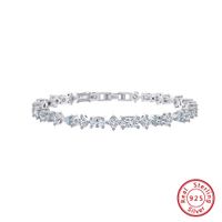 Elegant Lady Geometric Sterling Silver Plating Inlay Zircon Bracelets main image 1