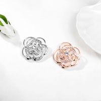 Casual Elegant Flower Alloy Inlay Rhinestones Women's Brooches main image 3