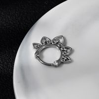 1 Piece Nose Rings & Studs Classic Style Geometric Stainless Steel Copper White Gold Plated main image 1