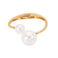 Modern Style Simple Style Round Alloy Inlay Artificial Pearls Women's Bangle sku image 2