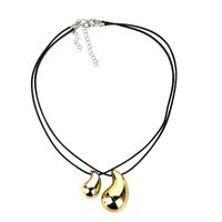Simple Style Commute Color Block Plastic Plating Gold Plated Silver Plated Unisex Pendant Necklace main image 5