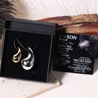 Simple Style Commute Color Block Plastic Plating Gold Plated Silver Plated Unisex Pendant Necklace sku image 10