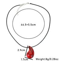 Commute Color Block Resin Plating Gold Plated Silver Plated Women's Pendant Necklace main image 2
