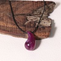 Commute Color Block Resin Plating Gold Plated Silver Plated Women's Pendant Necklace sku image 2
