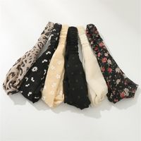 Women's Vintage Style Printing Flower Cloth Hair Band main image 4
