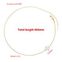 Casual Simple Style Round Copper 18k Gold Plated Necklace In Bulk main image 2