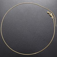 Casual Simple Style Round Copper 18k Gold Plated Necklace In Bulk main image 1