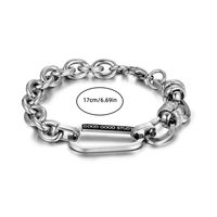 Style Classique Vêtement De Rue Géométrique Acier Au Titane Irrégulière Polissage Hommes Bracelets sku image 1