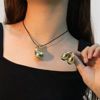 Simple Style Commute Color Block Resin Plating Gold Plated Silver Plated Women's Jewelry Set main image 3