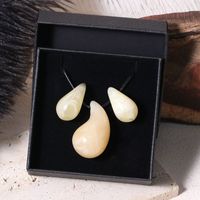 Simple Style Commute Color Block Resin Plating Gold Plated Silver Plated Women's Jewelry Set sku image 1