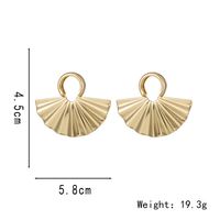 1 Pair Simple Style Commute Solid Color Plating Metal Gold Plated Ear Studs main image 2