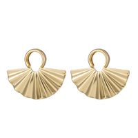 1 Pair Simple Style Commute Solid Color Plating Metal Gold Plated Ear Studs main image 5