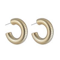 1 Pair Simple Style Commute Solid Color Plating Ccb Gold Plated Ear Studs sku image 2