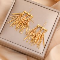 1 Pair Luxurious Modern Style Geometric Copper Drop Earrings main image 4