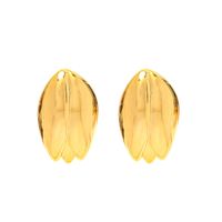 1 Pair Lady Leaf Flower Plating Copper Ear Studs main image 5