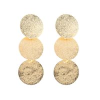 1 Pair Simple Style Commute Round Plating Alloy Gold Plated Drop Earrings main image 3