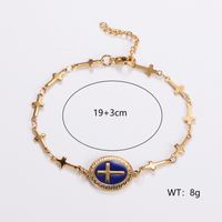 Elegant Streetwear Cross 304 Stainless Steel 18K Gold Plated Bracelets In Bulk main image 2