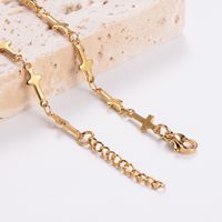 Elegant Streetwear Cross 304 Stainless Steel 18K Gold Plated Bracelets In Bulk main image 4