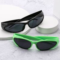 Ig Style Punk Cool Style Geometric Pc Special-shaped Mirror Full Frame Half Frame Women's Sunglasses main image 6