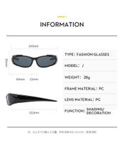 Ig Style Punk Cool Style Geometric Pc Special-shaped Mirror Full Frame Half Frame Women's Sunglasses main image 2