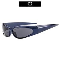 Ig Style Punk Cool Style Geometric Pc Special-shaped Mirror Full Frame Half Frame Women's Sunglasses sku image 2