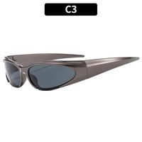 Ig Style Punk Cool Style Geometric Pc Special-shaped Mirror Full Frame Half Frame Women's Sunglasses sku image 3