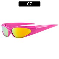 Ig Style Punk Cool Style Geometric Pc Special-shaped Mirror Full Frame Half Frame Women's Sunglasses sku image 7