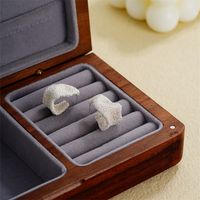1 Pair Simple Style Solid Color Irregular Copper Ear Studs main image 4