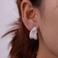 1 Pair Simple Style Solid Color Irregular Copper Ear Studs main image 8