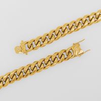 Hip-hop Streetwear Geometric Stainless Steel Plating Inlay Zircon 18k Gold Plated Unisex Bracelets main image 5