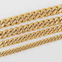 Hip-hop Streetwear Geometric Stainless Steel Plating Inlay Zircon 18k Gold Plated Unisex Bracelets main image 7