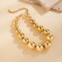 Retro Punk Cool Style Round Ccb Beaded Women's Necklace main image 4