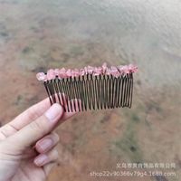 Fashion Geometric Artificial Crystal Handmade Hair Combs sku image 1