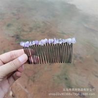 Mode Géométrique Cristal Artificiel Fait Main Peignes À Cheveux sku image 3