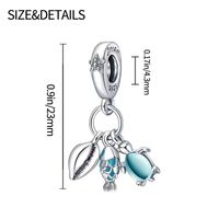 Style Simple Commuer Tortue Le Cuivre Incruster Zircon Charmes Bijoux Accessoires main image 3