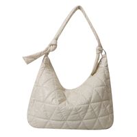 Women's Cotton Solid Color Classic Style Square Zipper Shoulder Bag sku image 5
