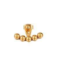 1 Pair Elegant French Style Streetwear Ball Plating 304 Stainless Steel 18K Gold Plated Ear Studs main image 8