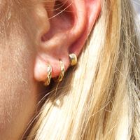 1 Pair Simple Style Geometric Plating Copper Earrings main image 3