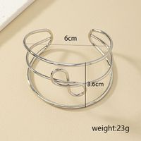 Style Ins Artistique Infini Lignes Alliage De Gros Bracelet main image 6